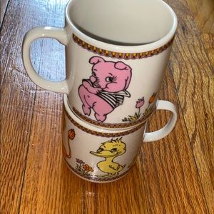 Vintage coffee mugs